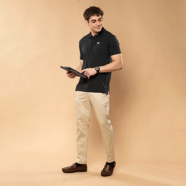 ADONiS Men’s Polo T-Shirt with Pocket | Soft Cotton Sinker Polo T-Shirt for Men | Stretchable Half Sleeve Collar T-Shirt | Casual, Office & Semi-Formal Wear
